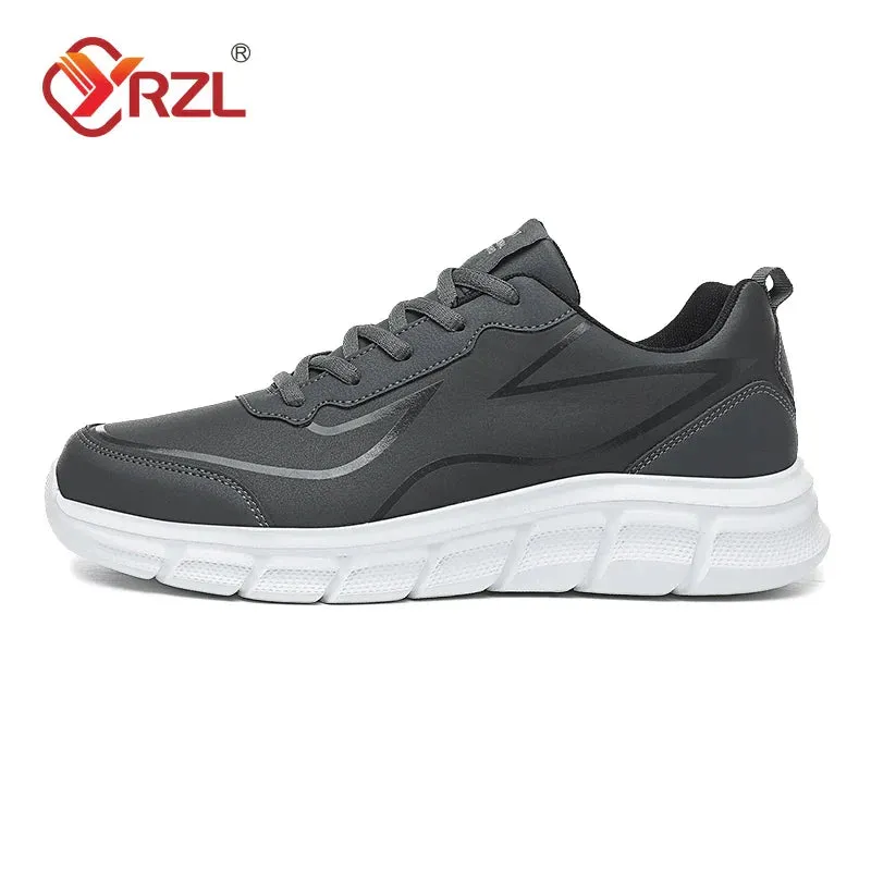 YRZL Black Waterproof Running Shoes for All-Weather Comfort