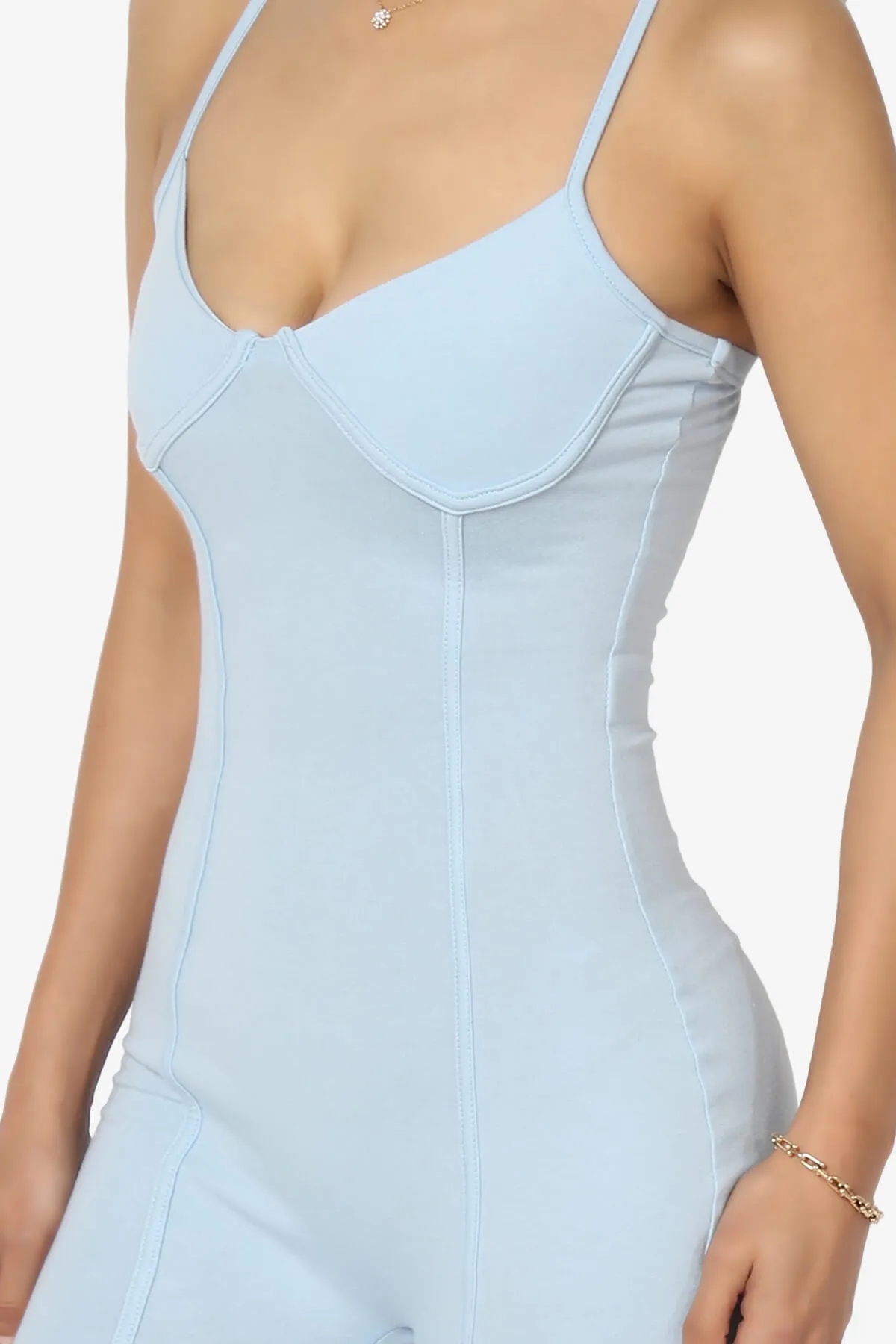 Zaria Cotton Jersey Cami Jumpsuit